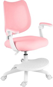 Detská rastúca stolička Neoseat JUNI 022 — látka, prateľný poťah, ružová