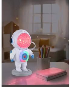 Globo 28084 - LED RGB stolná lampa COSMO LED/6W/5V astronaut biela