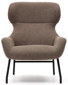 Hnedé kreslo Belina – Kave Home
