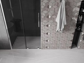 Mexen Velar, posuvné sprchové dvere do otvoru 100 cm, 8mm šedé sklo, chrómová, 871-100-000-41-01