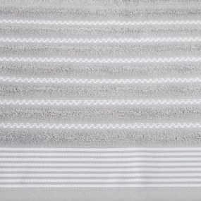 BAVLNENÝ UTERÁK LEO 70X140 CM STRIEBORNÁ