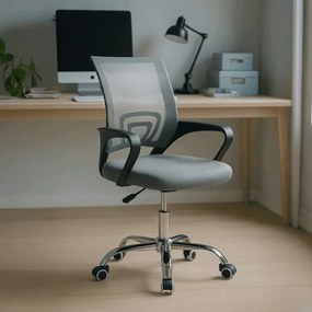 Detská otočná stolička sivá KA-L103 GREY