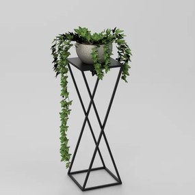 Stojan na kvety 70x24 cm čierna