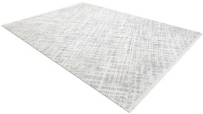 Koberec DUKE 51550 krémový / sivý - károvaný / strapce