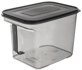 Dóza na potraviny s vrchnákom a uchom MATRIX, 3,3l, sivá
