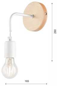 Nástenné svietidlo ORAZIO 1xE27/60W/230V