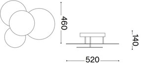 Ideal Lux - LED Stropné svietidlo CLOUD LED/33W/230V CRI 90 biela