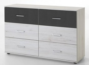 Úzká komoda Mega 139, dub sonoma