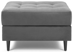 Svetlosivá zamatová podnožka Milo Casa Santo