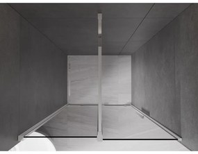 Mexen Velar, posuvné sprchové dvere do otvoru 90 cm, 8mm šedé sklo, chrómová, 871-090-000-41-01