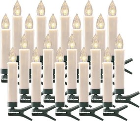 Bezdrôtové LED sviečky na stromček sada 20 ks