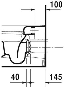 Duravit ME by Starck - stojace WC 37x60 cm, 2169090000