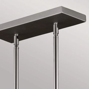 Feiss FE-HOBSON-3P-SN - Luster na tyči HOBSON 3xE27/60W/230V