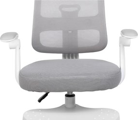 Detská rastúca stolička Neoseat JUNI 013 — látka, sivá