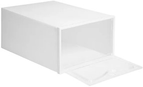 Úložné boxy na topánky OSLO biele (10 ks)