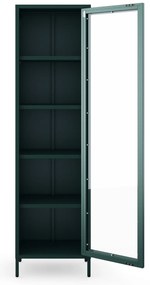 Vitrína LUIGI, 500 x 1800 x 350 mm, Modern: fľaškovo zelená