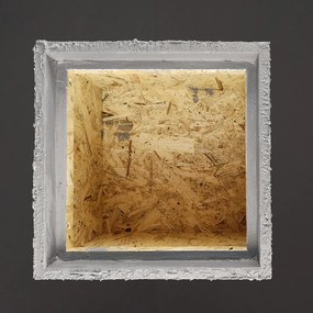 AMADEA Betónový kvetináč odľahčený - hrubý, 33x33x50, 5cm, český výrobok
