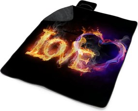 Sablio Plážová deka Love: 200x140 cm