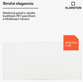 Klarstein Wonderwall 720 Smart, infračervený ohrievač, 120 x 60 cm, 720 W, týždenný časovač, IP24, biely