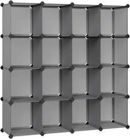XXXLutz KOMBINÁCIA REGÁLOV, sivá, železo, 153/153/31 cm Boxxx - Úložné boxy & dekoračné boxy - 002543000615
