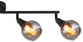 Globo 57904-4 - Bodové svietidlo GLYPTAR 4xE14/40W/230V čierna