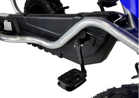 LEAN CARS Pedálový gokart B012 s nafukovacími kolesami, modrý