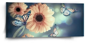 Sablio Obraz Kvetinová abstrakcia - 110x50 cm