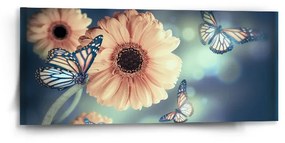 Sablio Obraz Kvetinová abstrakcia - 110x50 cm