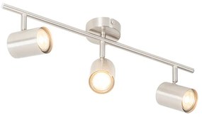 Moderné stropné svietidlo oceľové 3 -svetelné nastaviteľné - Jeana
