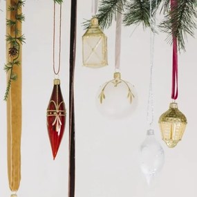 Bella Rose Sklenená vianočná ozdoba Guľa Mat Zlatá 1 Menšia