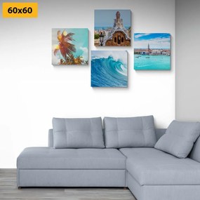 Set obrazov vánok mora - 4x 60x60