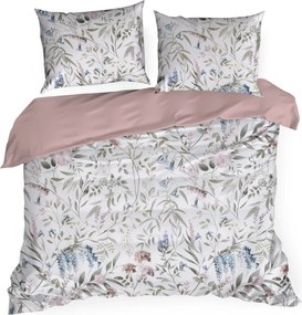 SATÉNOVÉ OBLIEČKY SPRING57 200X220 CM, 2 KS 70X80 CM KVETY