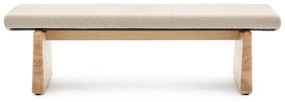 Béžová/v prírodnej farbe ženilková lavica Topaz – Kave Home