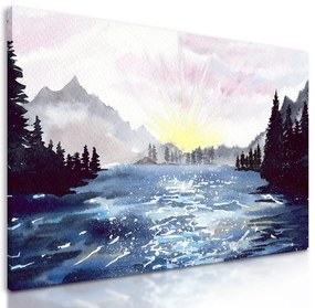 Obraz maľovaná divoká rieka