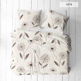 KREPOVÉ OBLIEČKY KORALOVE 160X200 CM, 2KS 70X80 CM KVETY