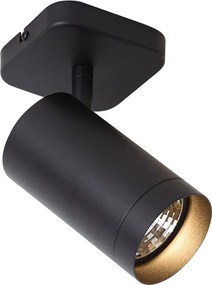 Moderné stropné svietidlo čierne GU10 70mm - Jeana Luxe