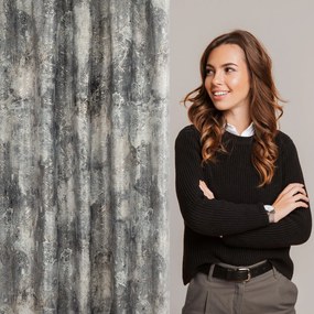 ZATEMŇOVACÍ ZÁVES NA PÁSKE ESTER 140X270 CM VZOROVANÁ