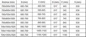 Mexen Pretoria, sprchovací kút 70 (dvere) x 120 (stena) cm, 6mm číre sklo, chrómový profil + biela sprchová vanička, 852-070-120-01-00-4010