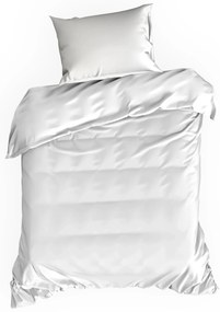 MAKOSATÉNOVÉ OBLIEČKY DELIA 160X200 CM, 2KS 70X80 CM BIELE
