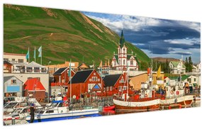 Obraz - Húsavík (120x50 cm)