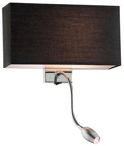 Ideal Lux - LED Flexibilná nástenná lampa HOTEL 1xE27/60W + LED/1,5W/230V