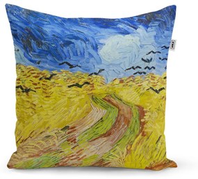 Sablio Vankúš Pšeničné pole s vranami - Vincent van Gogh - 40x40 cm