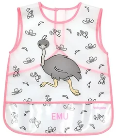 BABY ONO Umývateľný podbradník - zástera 33x40 cm Baby Ono emu