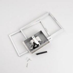 LED stropné svietidlo LED/17W/230V matný chróm