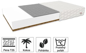 Jaamatrac Obojstranný matrac pohánka/kokos 90x200 Bambino Console