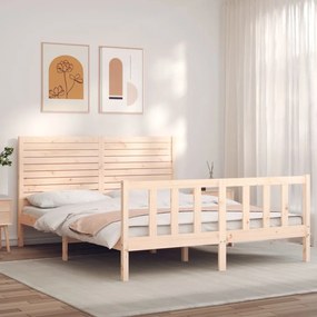 Rám postele s čelom masívne drevo veľkosti King 3193211