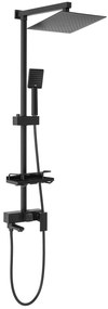 Rea Jack - sprchový set s otočným vaňovým výtokom, čierna, REA-P7009