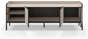 Krémový TV stolík 160x55x42 cm Adara – Marckeric