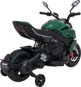 Elektrická motorka Ducati Diavel x Bentley zelená