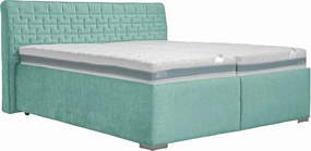 Posteľ Rita 180x200 cm, aqua modro-zelená látka